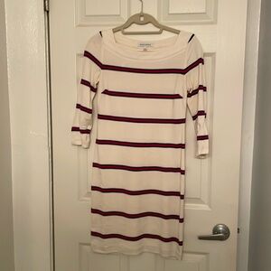Slim fitting striped dress, good stretch and good condition.